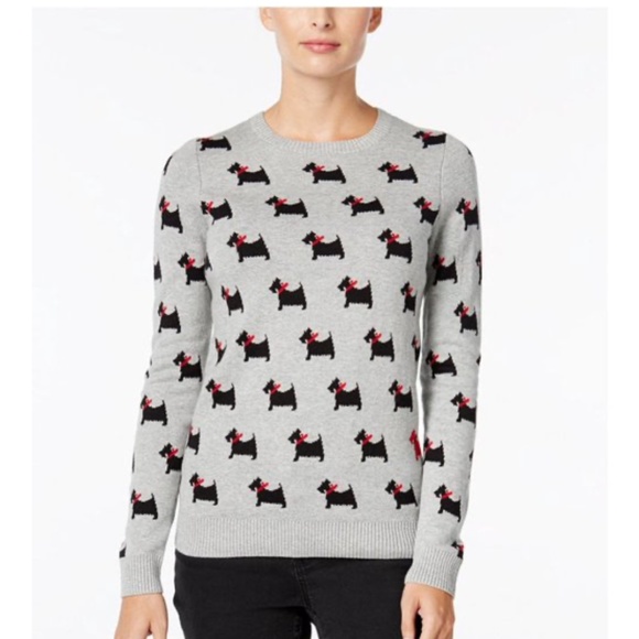 Charter Club Scottie Dog Novelty Sweater - Picture 1 of 13